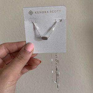Kendra Scott Silver Fern Necklace